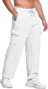 Pantalon de survêtement d'entraînement ample thermique polaire Joggers pantalons de survêtement surdimensionnés Logo personnalisé Vintage hommes décontracté lavé pantalons pour hommes - Product Image 4