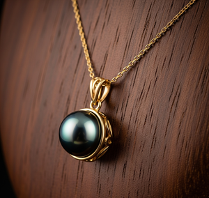 Vêtements quotidiens en argent Sterling 925 chaîne délicate bohème naturel perle noire forme ronde pendentif guérison cristal pendentifs de mode - Product Image 6