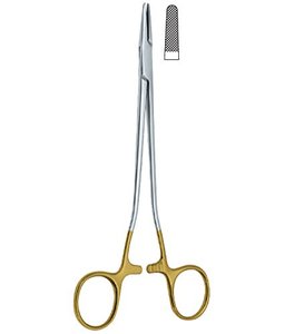 Insert T.C de qualité supérieure porte-aiguille Mayo Hegar 7 "(18cm) pince de chirurgie en carbure de tungstène ciseaux allemands en acier inoxydable CE - Product Image 2