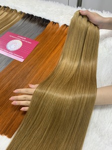 Paquets de cheveux humains droits en os de luxe vendeur de cheveux droits soyeux et doublement étirés paquets de cheveux raides en os brut vietnamien vierge - Product Image 4