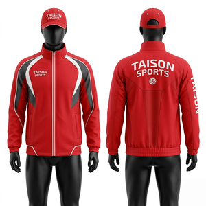 Veste d'entraînement de volley-ball en polyester et élasthanne 220 GSM de qualité supérieure, design à panneaux vert et noir, respirante, logo personnalisé par transfert thermique - Product Image 5