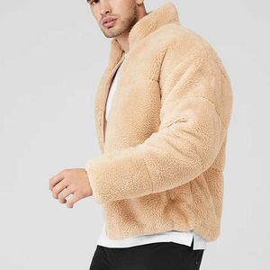 Wholesale Custom <b>Men's</b> <b>Sherpa</b> Fleece <b>Jacket</b> Custom Logo Zip up Winter Fleece <b>Jacket</b> <b>Sherpa</b> Fleece <b>Jacket</b> - Product Image 2