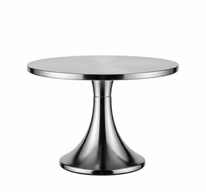 Piédestal à gâteau en aluminium sarcelle fabriqué à la main à 2 niveaux Finition de qualité supérieure - Product Image 4