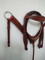 Headstall de cheval occidental en cuir de qualité supérieure et couvre-chef de selle fabriquée en Inde à des prix de gros.
