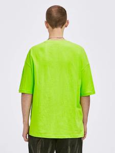 เสื้อยืดคอตตอนลำลองผู้ชาย พิมพ์โลโก้ได้  สีพื้น แขนสั้น คอกลม ทรงเข้ารูป สไตล์สตรีทแวร์ สำหรับขายส่ง - Product Image 3