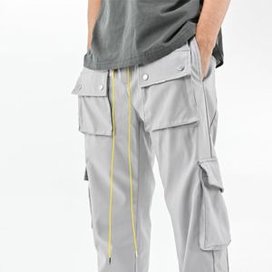 2024 été nouveau pantalon Cargo multi-poches personnalisé élastique grande taille pantalons et pantalons pour hommes pantalon cargo - Product Image 4