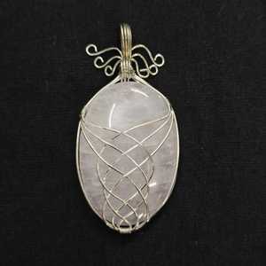 Handmade Classic Style Natural <b>Black</b> <b>Obsidian</b> Oval Pendant Custom Wire Wrapped Gemstone Healing Crystal <b>Necklace</b> - Product Image 6
