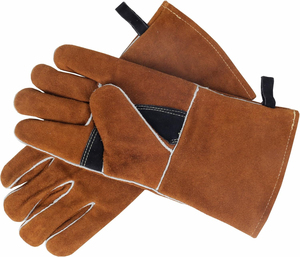 Guantes de soldadura de seguridad resistentes a los cortes para trabajo pesado industrial, guantes de trabajo para soldador de construcción de cuero con calefacción - Product Image 3