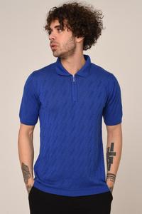 Men's Casual 100% Cotton <b>Half</b> Zip for Polo <b>Shirt</b> Solid Beige Short <b>Sleeve</b> Summer Breathable Knitted Top with Turn-Down Collar - Product Image 4