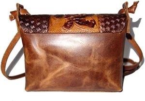 Cords <b>Craft</b> Women Vintage Crossbody Handbag Hand <b>Tooled</b> Genuine <b>Leather</b> Purse Western Style Women Handbags in 2025 - Product Image 3
