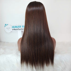 Perruques de Cheveux Humains-Vendeur de Cheveux Bruts Vietnamiens, Extensions de Cheveux Humains Vierges de Couleur Brun Double Ombre Super - Product Image 2