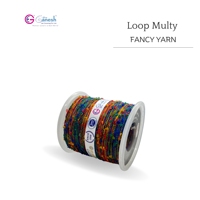 Loop Multy Fil de séquence fantaisie Fil à paillettes fantaisie luxueux Fil étincelant de haute qualité pour tricoter Crochet et tissage