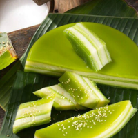Gâteau aux haricots mungo feuille de pandan Frozen, dessert à mâcher pour les vacances