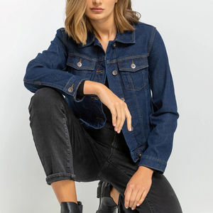 Veste en jean surdimensionnée à manches longues de haute qualité pour femmes - Product Image 6