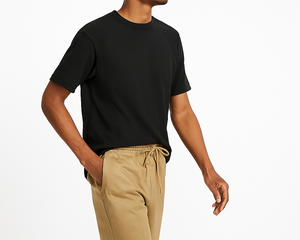 Camiseta de Alta Calidad para Hombre, en Algodón/Fibra de Bambú, Cómoda, de Dos Piezas, Secado Rápido y Transpirable - Product Image 3