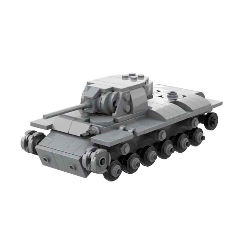 Goldmoc MOC-141990 Ww2 KV-1 Zware Tank Plastic Bouwsteen Speelgoed 1:45 Schaal Tankblokken Educatief Speelgoed