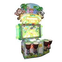 Nouvelle Arrivée - Machine de Jeu Tambourin Tribe Pat Drum à Monnayeur pour 2 Joueurs avec Garantie de 1 An pour Enfants