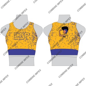 Women's High-Waisted Breathable Fitness <b>Leggings</b> Hot Sale Factory Sigma Gamma Rho Printed Compression Yoga Workout Casual Style - Product Image 3