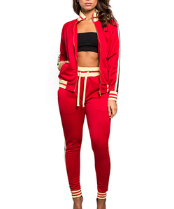Chándales de alta calidad para damas, último diseño, conjuntos de jogging lisos, chándales de dos piezas para mujer - Product Image 5