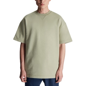 Nouveau style T-shirt en molleton tricoté pour homme 100% coton 280 g/m² Coupe classique Imprimé Personnalisé Écologique Respirant - Product Image 1