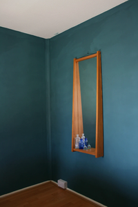 Wooden Rectangular <b>Mirror</b> with Shelf <b>for</b> Home or Hotel Bathroom <b>Wall</b> Decor <b>for</b> Home or Hotel Room hanging <b>mirror</b> - Product Image 6