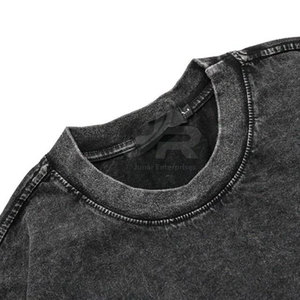 T-shirt délavé à l'acide fabriqué avec des matériaux de haute qualité, tissu en coton léger et doux, collection été, t-shirt délavé à l'acide pour homme - Product Image 2