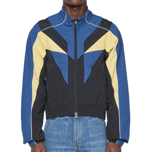 Chaqueta Cortavientos de Color Sólido Hecha a Medida para Hombre, Colores Contrastantes, Ligera, Antiarrugas, Ropa de Moda para Exteriores - Product Image 3