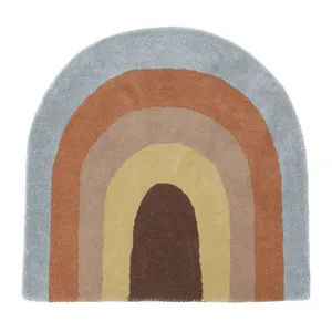 Tappeto da gioco per bambini arcobaleno personalizzato tappeto nordico arcobaleno antiscivolo fatto a mano in lana francese aubusson tappeto di lusso decorazioni per la casa