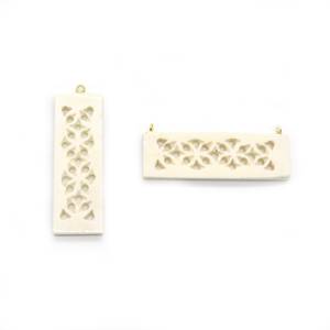 Colgante de hueso Hueso de búfalo real Mejor color Collar hecho a mano natural Colgante Colmillo de hueso Colgante Buey - Product Image 3