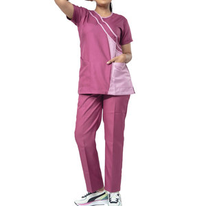 Uniforme médico profesional, conjuntos de uniformes de manga corta para mujeres, el mejor diseño de fabricación, exfoliante médico impreso para mujeres - Product Image 1