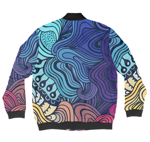 Sublimación Varsity Jacket Manga larga 100% Poliéster Casual Chaqueta unisex Etiqueta privada Sublimación Bomber Jacket para hombres - Product Image 5