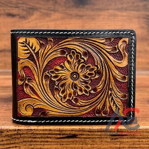 Nouvelle usine portefeuille en cuir usiné Portable Mini carte porte-monnaie en cuir véritable Style d'affaires de luxe mince pour l'utilisation de voyage - Product Image 1