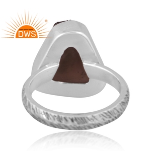 Handmade Oxidized Sterling Silver Natural Smoky <b>Quartz</b> Gemstone Stackable <b>Ring</b> Custom Jewelry For Women Gift For Her - Product Image 4