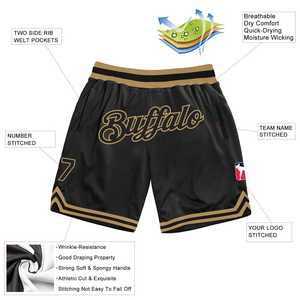 High Performance Men's Custom Basketball <b>Shorts</b> Breathable Sublimation Mesh with Striped Pattern Featuring Custom Logo - Product Image 3