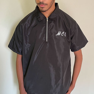 Conjuntos cortos cortavientos personalizados al por mayor, chándales de poliéster, chaquetas de nailon, chándales de dos piezas estampados con cremallera para hombre para niños - Product Image 3