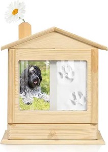 Urnas de cremación de madera hechas a mano de estilo americano de alta calidad para cenizas de gatos y perros, urnas funerarias al por mayor para mascotas - Product Image 1
