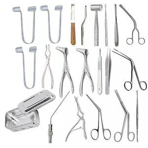 Kit quirúrgico de septoplastia de 21 piezas para cirugía de resección submucosa Fuente de alimentación manual - Product Image 5