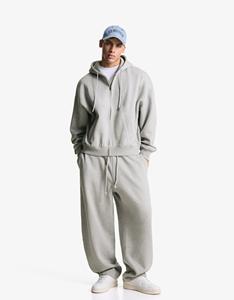 เสื้อฮู้ด & เสื้อสเวตเตอร์ของผู้ชายเสื้อสวมหัวสีเทาอ่อนแบบออร์แกนิกมีฮู้ด100% ขนแกะ500 GSM สำหรับ2025ผู้ชาย - Product Image 1