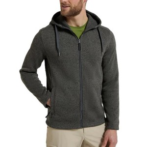 เสื้อมีฮู้ดแบบรูดซิปทรงใหญ่สีเทาแขนยาวระบายอากาศได้ดีแห้งเร็วฤดูใบไม้ร่วง - Product Image 1