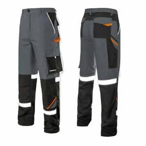 Pantalones de Trabajo de Seguridad Reflectantes de Alta Visibilidad para Hombre, 100% Algodón, Certificación CE, Logotipo Personalizado, Cómodos, Servicio OEM - Product Image 1