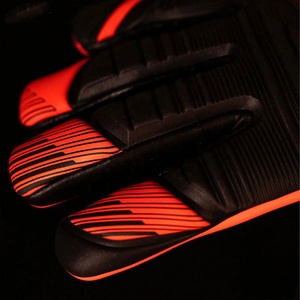 Gants de gardien de but en latex allemand noir et orange, design personnalisé, entièrement neufs, 4 mm, coupe négative. - Product Image 6