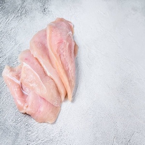 Bandes de poitrine de poulet en vrac, nettoyées et épluchées, sans peau ni os - Product Image 5