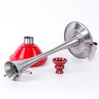 Ensemble de chicha haut de gamme moderne en acier inoxydable et verre, finition laquée, logo personnalisable, résistant à la rouille, design élégant pour salon