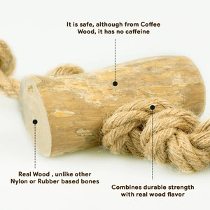 Palo de café de madera natural Juguete masticable para perros Seguro y ecológico por 99 Gold Data - Product Image 4