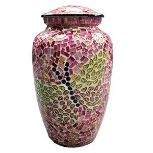 Urna de cremación de mariposa con decoración de mosaico, diseño único, ataúd de Metal sólido, urnas para cenizas humanas para adultos para servicios funerarios - Product Image 6