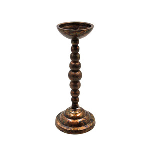 Aluminum <b>Black</b> Color <b>Pillar</b> <b>Candle</b> <b>Holders</b> With Different Sizes for Home & Wedding Tabletop Decoration Handicrafts - Product Image 3