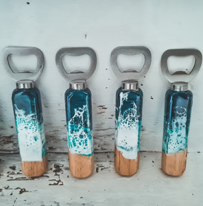 Ouvre-bouteille en bois et résine pour bar de mariage outils de bar de mariage gagdets artisanat ouvre-bouteille en bois naturel - Product Image 4