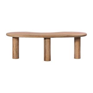 Moderno K.D. Mesa de centro de madera de mango orgánico ligera con muebles de sala de estar decorativos y portátiles de altura ajustable - Product Image 2