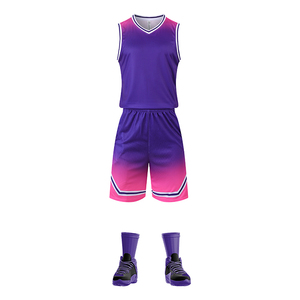 Uniforme de basket-ball respirant à séchage rapide pour hommes, vêtements de sport bon marché pour les jeunes, uniforme d'équipe grande taille pour adultes - Product Image 4