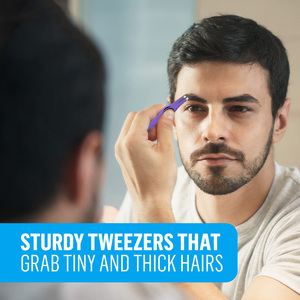 แหนบต่อขนตาแบบด้ามจับ90องศาทำจากสเตนเลสพร้อมปลายแหลมไฟเบอร์บรรจุกล่องส่วนตัว - Product Image 4